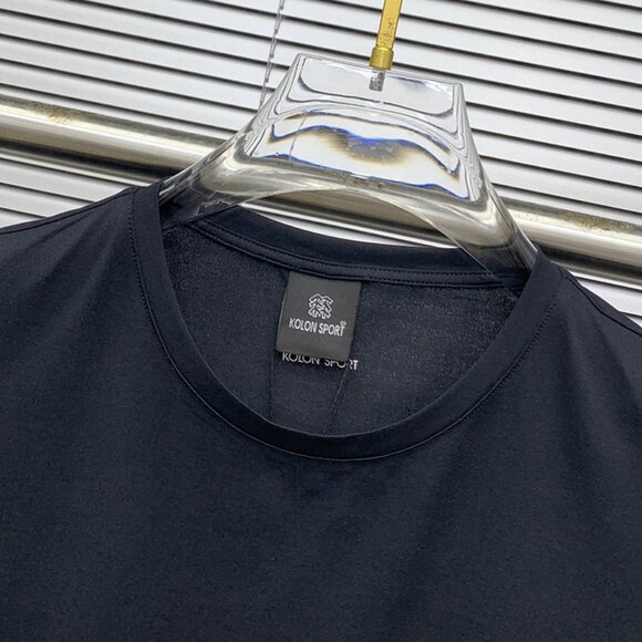 Simple Black Quick-Drying Round Neck Short-Sleeved T-Shirt Kolon Sport - Picture 4 of 8